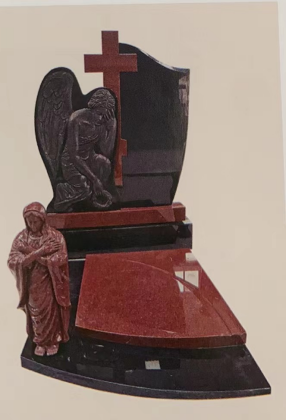 Čína Xingyan - Náboženský tematický kameň Carving Tombstone (v tvare Angel a Panny Márie)