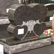 Čínsky Xingyan Double Heart sochárstvo Art Tombstone