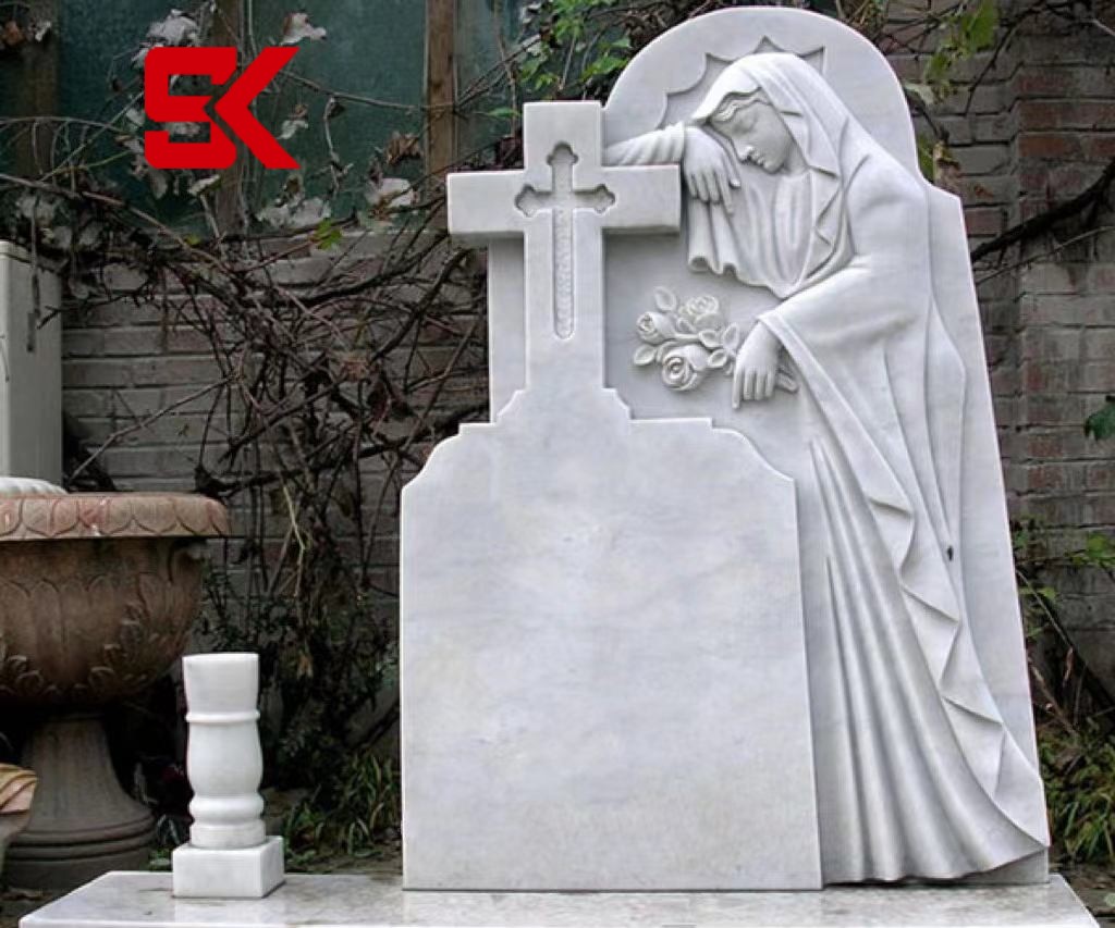 Xingyan Stone Carving Európsky kresťanský štýl mramorový pamätný náhrobný kameň